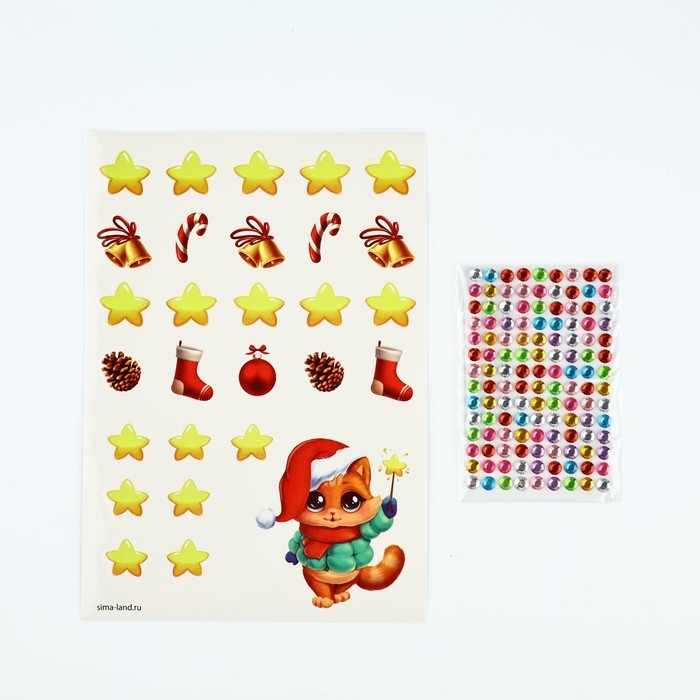 Ёлка раскраска настольная на новый год «Милый зайчик», новогодний набор для творчества Ёлка раскраска настольная на новый год «Милый зайчик», новогодний набор для творчества