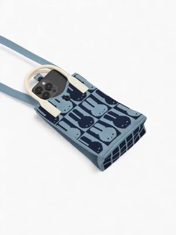 Сумка подр Зайцы, 12*4*17, отд на кнопке, дл ремень, синий Сумка подр Зайцы, 12*4*17, отд на кнопке, дл ремень, синий