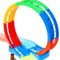 Автотрек &laquo;Магический Трек&raquo;, гибкий, светится в темноте, 132/145 детали, мёртвая петля, МИКС