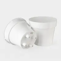 Кашпо для цветов со вставкой Plast-Avenue &laquo;Порто&raquo;, 2.4 л, пластик, белое