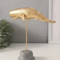 Фигурка &laquo;Золотой кашалот&raquo;, полистоун, 21.5&times;8&times;24 см