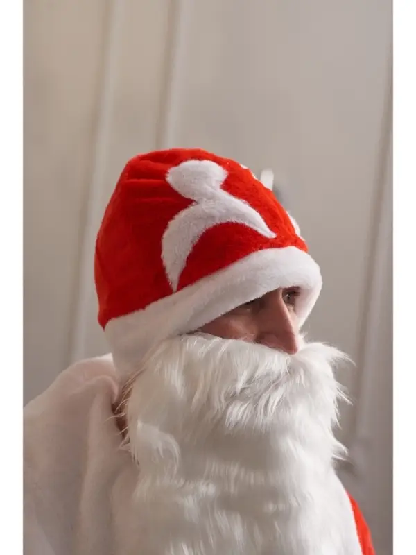 Карнавальный костюм красный «Дед Мороз»: шуба, шапка, варежки, борода, 52-54, рост 180 Карнавальный костюм красный «Дед Мороз»: шуба, шапка, варежки, борода, 52-54, рост 180