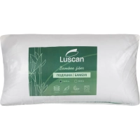 Подушка Luscan 50х70 см стеганая микрофибра, с цветным кантом