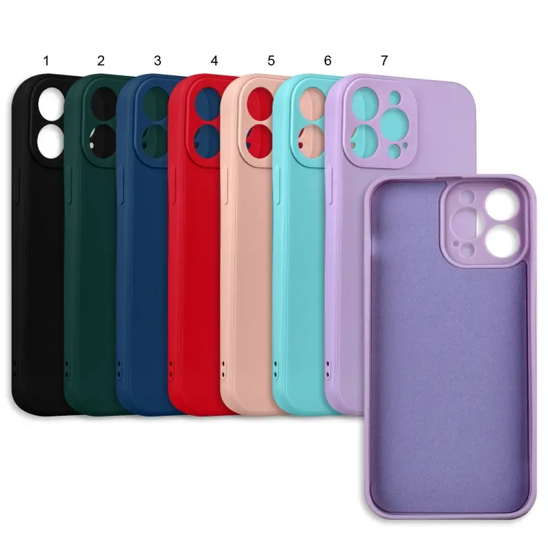 Чехол для iPhone 13 Pro Max цветной силикон