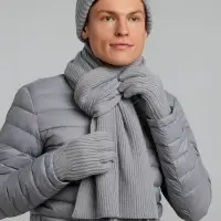 Перчатки Bernard, светло-серые, размер L/XL