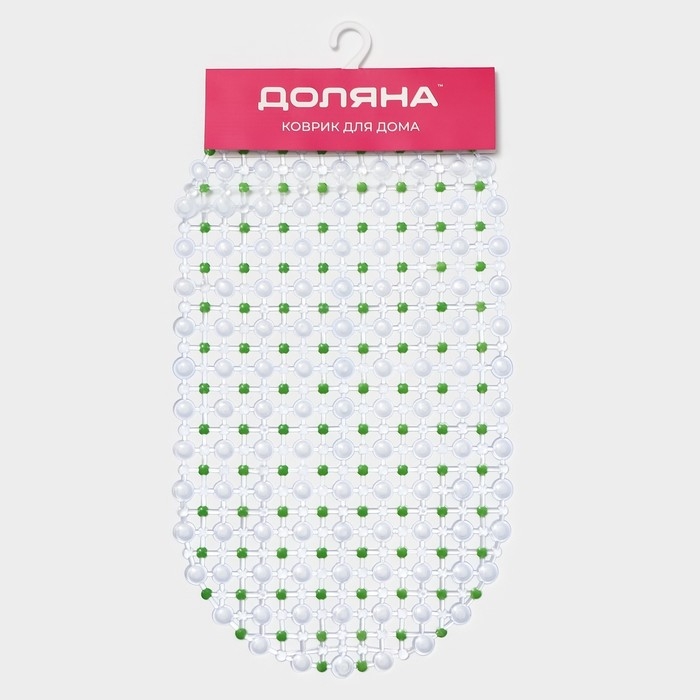 Коврик противоскользящий в ванну на присосках Доляна «Крапинка», 36×66 см, цвет МИКС Коврик противоскользящий в ванну на присосках Доляна «Крапинка», 36×66 см, цвет МИКС