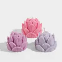 Свеча фигурная формовая &laquo;Лотос&raquo;, 5&times;5&times;6 см, соевый воск