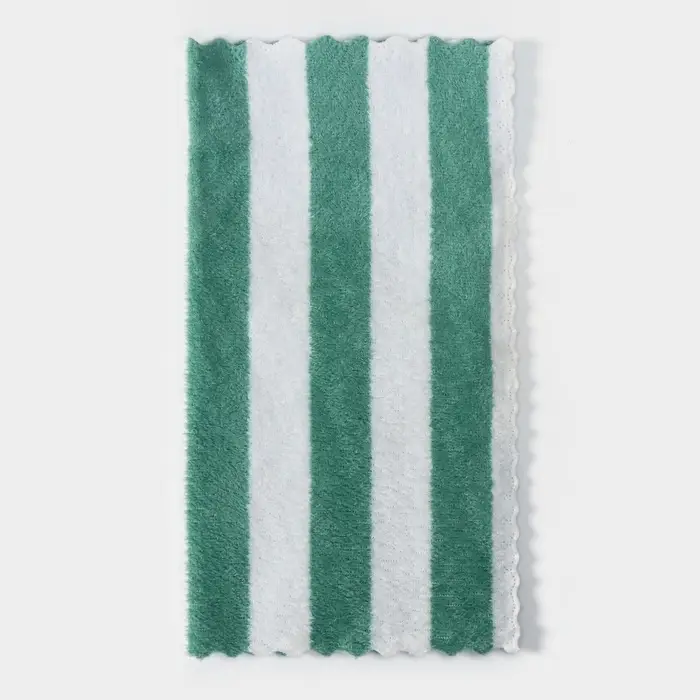 Салфетка для уборки Доляна &laquo;Полоски&raquo;, микрофибра махровая, 30&times;30 см, МИКС