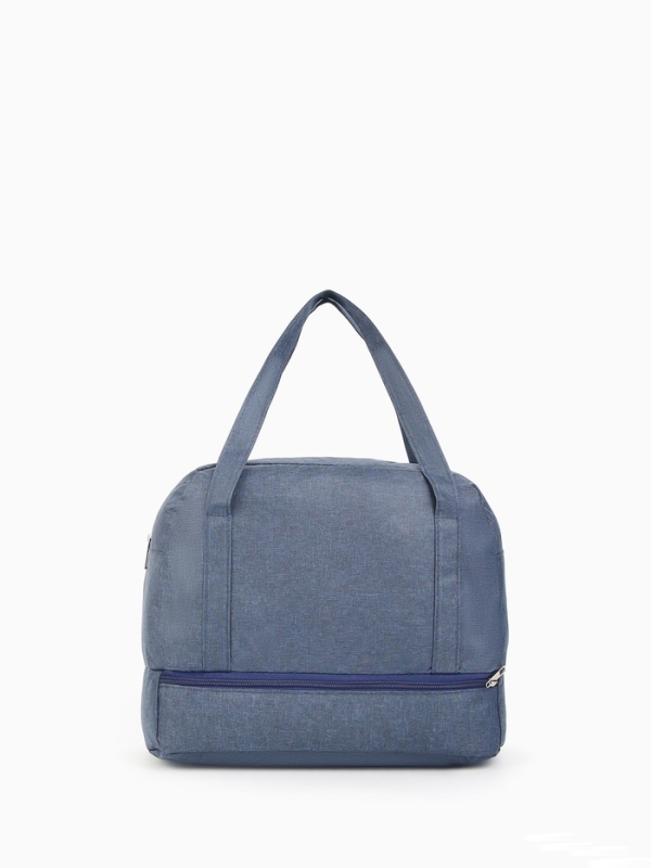 Сумка дорожная на молнии, синяя Сумка дорожная на молнии, синяя