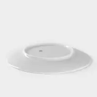 Тарелка Добрушский завод &laquo;Волк&raquo;, d=20 см, фарфор, белая