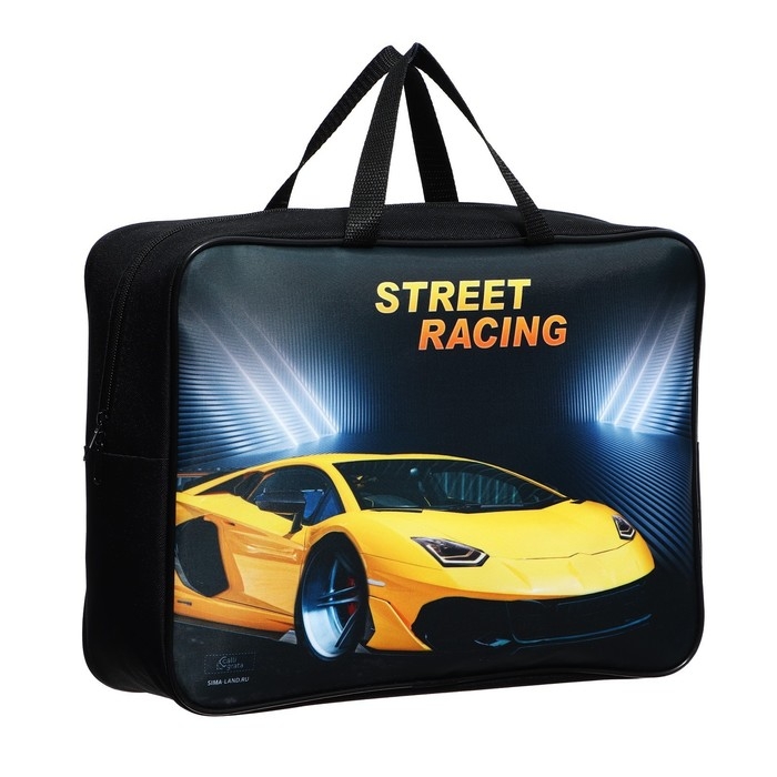 Папка с ручками текстильная А4, 350 х 270 х 100 мм, Calligrata TOP Папка с ручками текстильная А4, 350 х 270 х 100 мм, Calligrata TOP "Тачка"