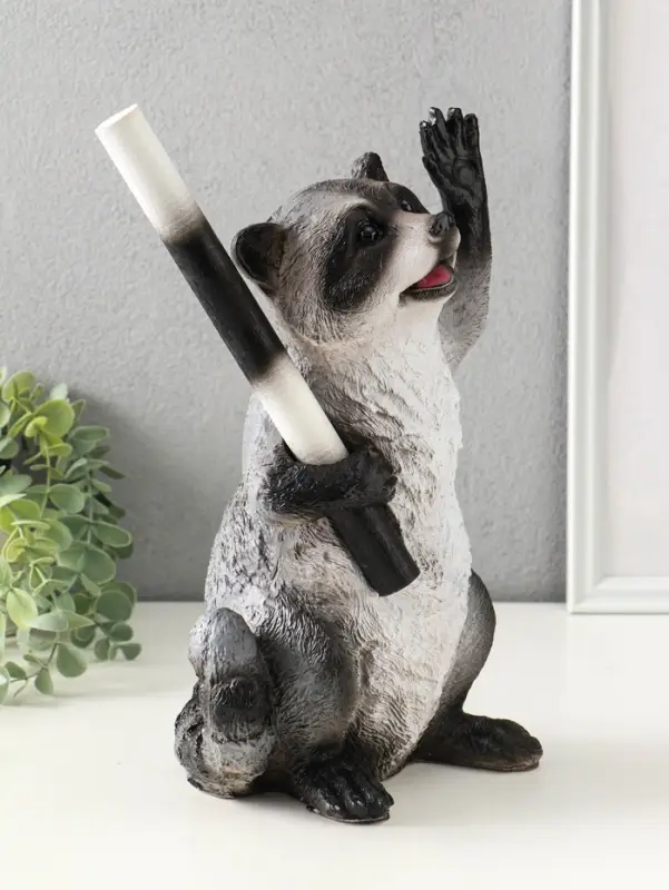 Копилка для денег &laquo;Енот ГАИ&raquo;, 30&times;18&times;16 см, серый