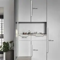 Ручка торцевая CAPPIO RP100WH, L=400 мм, белая, 4 шт.