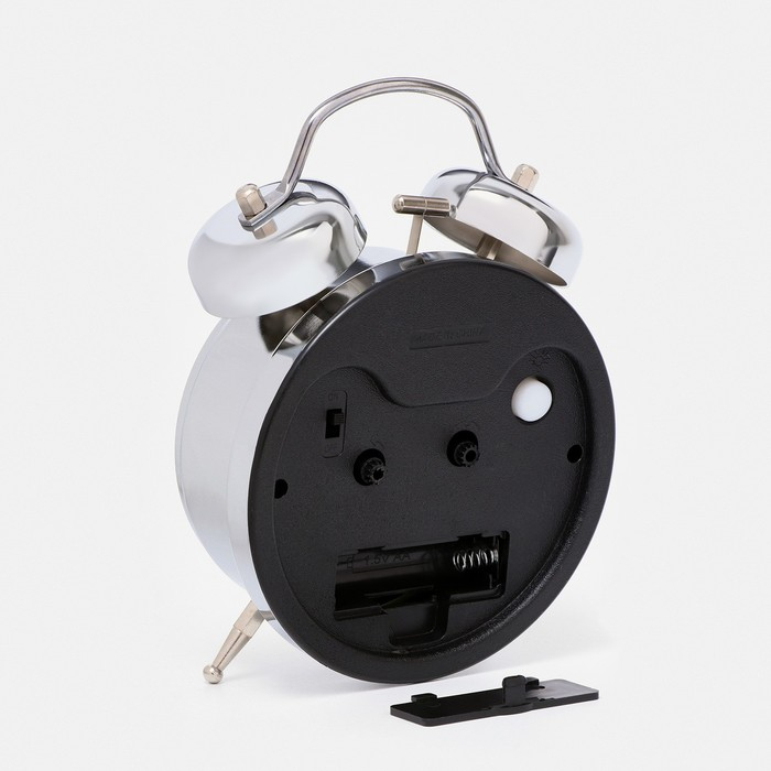 Будильник Будильник "Смайл", d-11.5 см, с подсветкой, хром