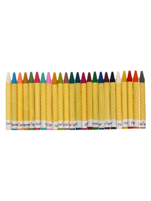 Мелки восковые Calligrata, цветные, 24 цвета, 93&times;8 мм