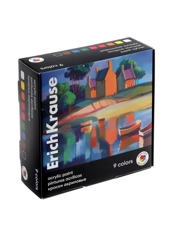Акриловые краски 9 цветов ErichKrause Art Spirit, 20 мл