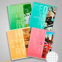 Набор предметных тетрадей Calligrata &laquo;Полоса&raquo;, 10 предметов, 48 листов, со справочным материалом, обложка из мелованного картона