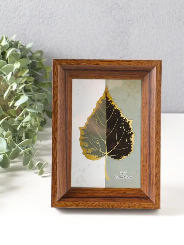 Фоторамка пластик 10х15 см "Прованс" тёмно-коричневый 19х13,7х3 см