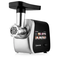 Мясорубка BRAYER 1608BR, электрическая, 2000 Вт, реверс, 3 диска, 4 насадки, 2 кг/мин Мясорубка BRAYER 1608BR, электрическая, 2000 Вт, реверс, 3 диска, 4 насадки, 2 кг/мин