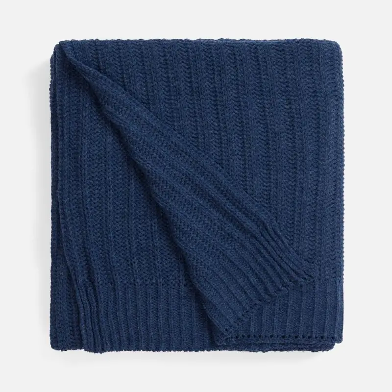 Плед Termoment, синий меланж