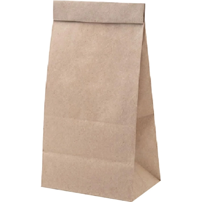 Пакет бумажный, 120х80х240 мм, 50 гр/м2, крафт, 1000шт/уп