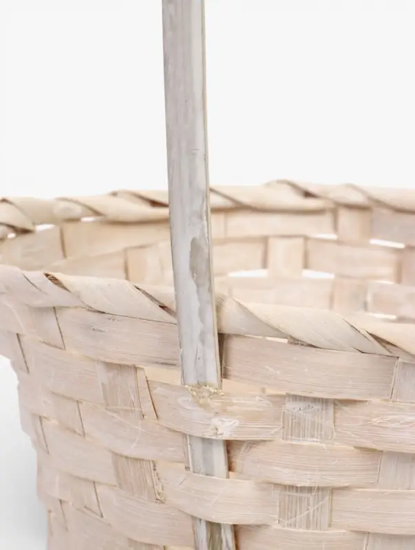 Набор корзин 3 шт 21х21х10 18х18х10 16х16х10 см ручка h=26/24/22см белый