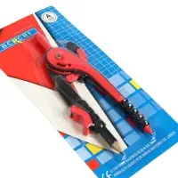 Циркуль пластиковый Calligrata, 145 мм, с карандашом, универсальный держатель &laquo;козья ножка&raquo;, в блистере, МИКС