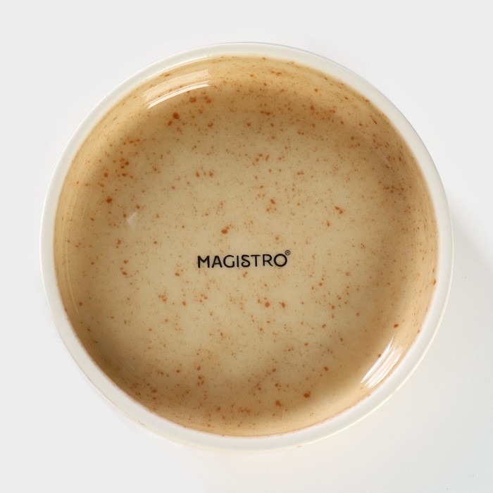 Блюдо сервировочное фарфоровое Magistro Stone, d=11 см Блюдо сервировочное фарфоровое Magistro Stone, d=11 см