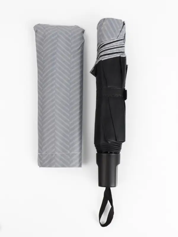 Зонт механический &laquo;Классика&raquo;, эпонж, 4 сложения, 8 спиц, R=48/55 см, d=96 см, МИКС