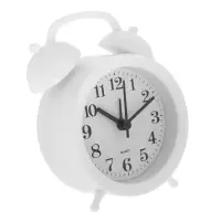 Часы - будильник настольные &laquo;Соломон&raquo;, дискретный ход, 9.8&times;12 см, АА, белые