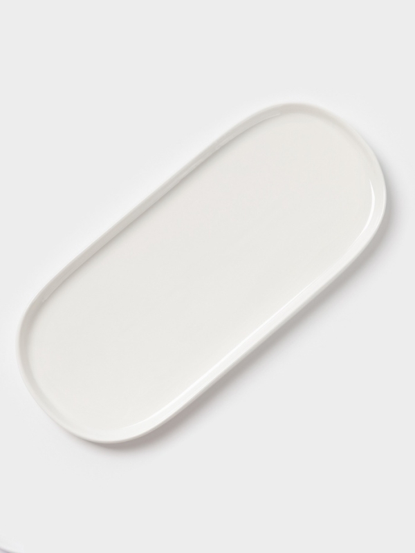 Блюдо сервировочные 34,5х15,5х2 см Magistro "White Snow"