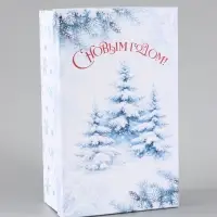 Коробка новогодняя подарочная &laquo;Зимний лес&raquo;, 32.5&times;20&times;12.5 см