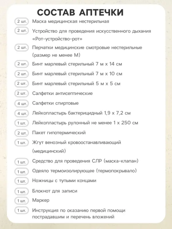 Аптечка для оказания первой помощи работникам ФЭСТ, сумка 0370/1, приказ а 262н