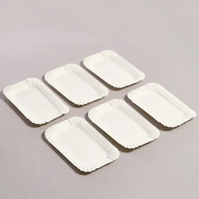 Посуда одноразовая, набор 6 шт., голубой Посуда одноразовая, набор 6 шт., голубой