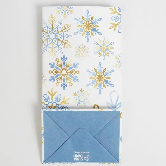Пакет без ручек «Снежинка», 10 х 19,5 х 7 см Пакет без ручек «Снежинка», 10 х 19,5 х 7 см