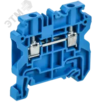 ARMAFIX Колодка клеммная CY4BU винтовая 4мм2 проходная синяя Ex IEK