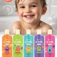 Детский шампунь-гель-пена 3в1 &laquo;Монстрики&raquo;, 400 мл, аромат сладкая яблочная зефирка, ULAB