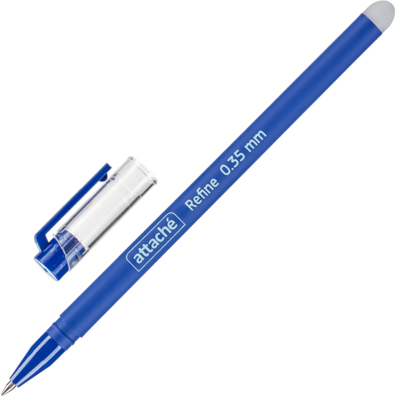 Ручка гелевая стираем. Attache Refine 0,35,soft touch,син 12шт/уп(1839407)
