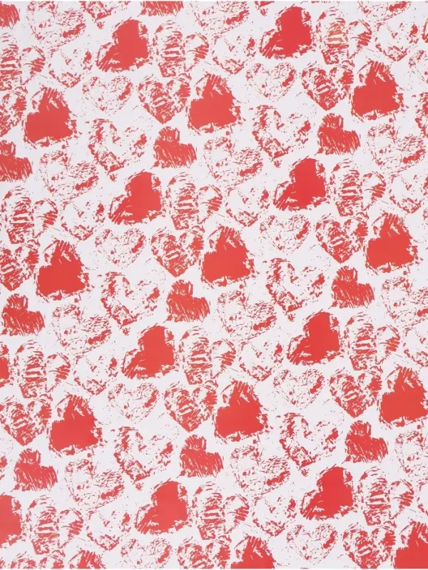 Бумага упаковочная &laquo;Сердечки&raquo;, глянец, 100&times;70 см, 1 шт.