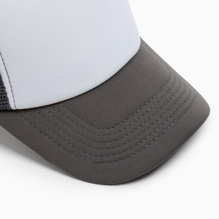 Бейсболка с сеткой MINAKU, цвет серый, размер 56-58 Бейсболка с сеткой MINAKU, цвет серый, размер 56-58