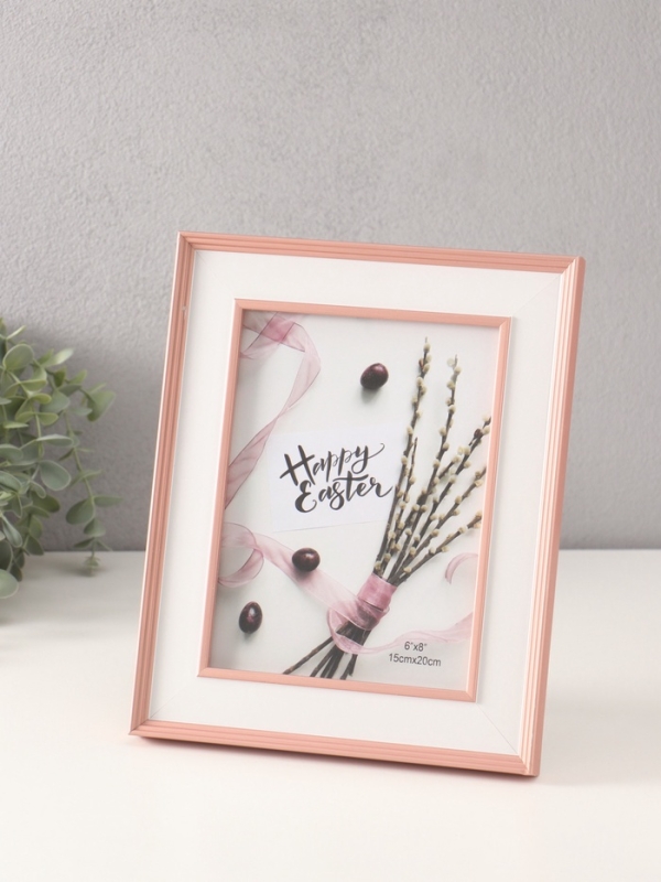 Фоторамка пластик 15х20 см Фоторамка пластик 15х20 см "Романтизм" розовая 2,5х21,2х26,2 см