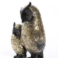 Фигурка полистоун &laquo;Чёрный филин с птенцом&raquo;, 13&times;9.5&times;20.3 см
