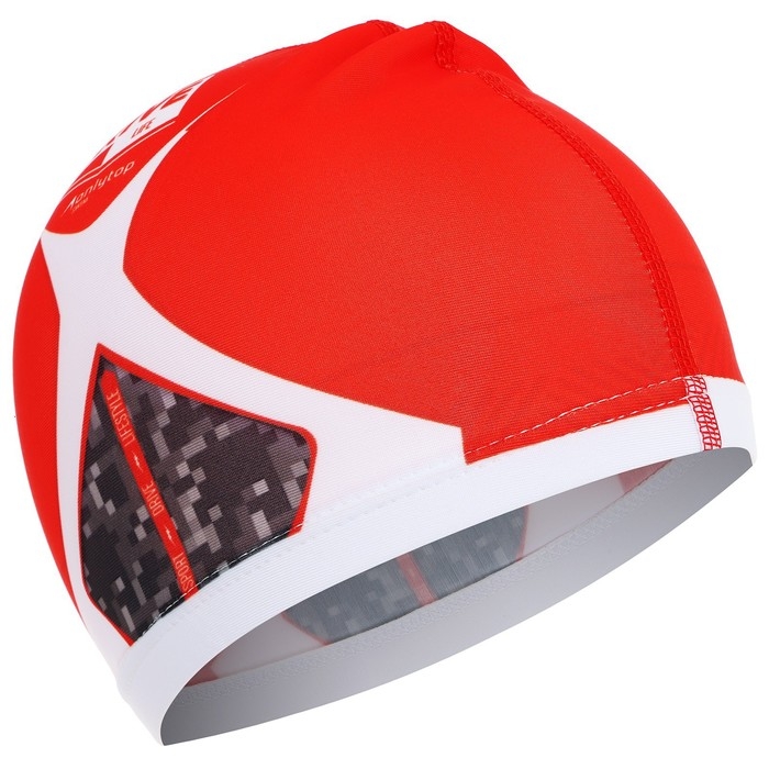 Шапочка для плавания детская ONLYTOP DRIVE, тканевая, обхват 46-52 см