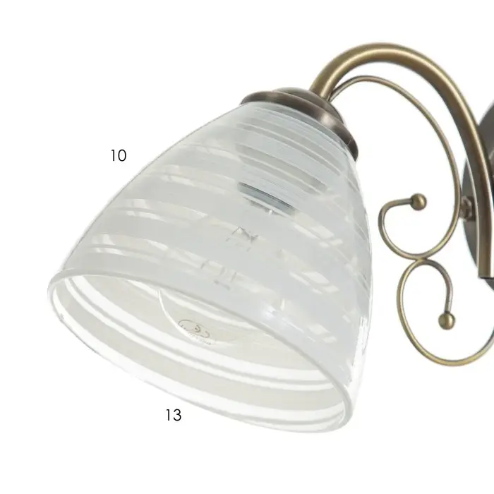 Бра 2011/1 E27 60Вт бронза 26х13,5х13 см