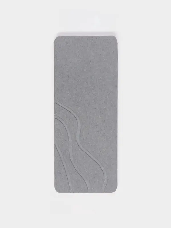Подставка диатомитовая для губки и аксессуаров для ванной, 25&times;10 см, серая