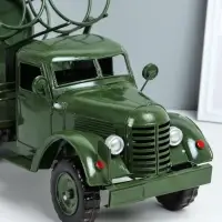 Фигурка металл, держатель для бутылок &laquo;Грузовик&raquo;, мини-бар на 4 бутылки, зелёный