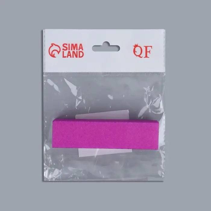 Баф наждачный для ногтей «Нео», четырёхсторонний, 9.5×2.5×2.5 см, МИКС