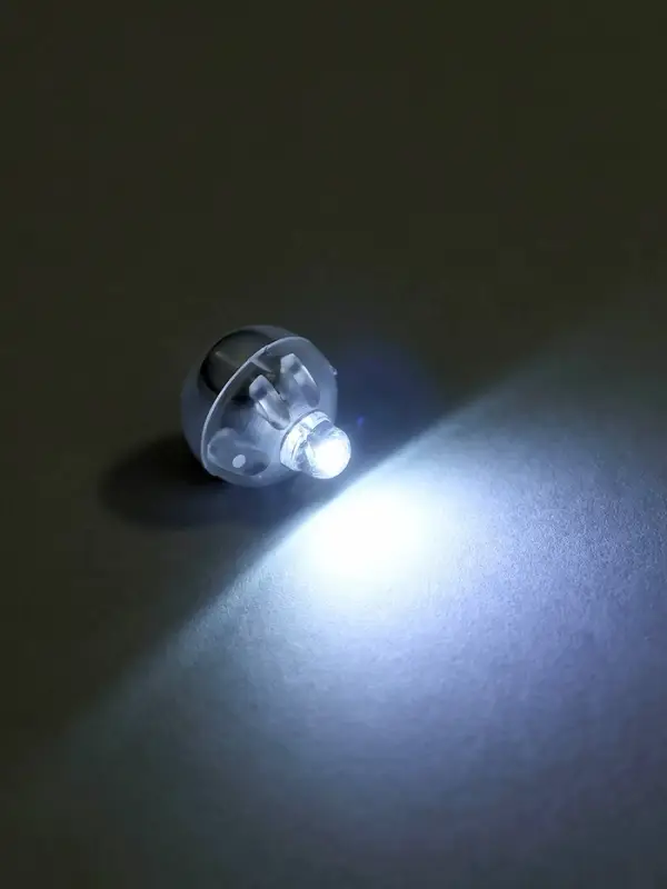 Светодиод для шара, круглый, цвет белый, пластик, набор 20 шт