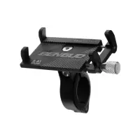 Держатель для телефона на велосипед, алюминиевый, до 185&times;100 мм, чёрный