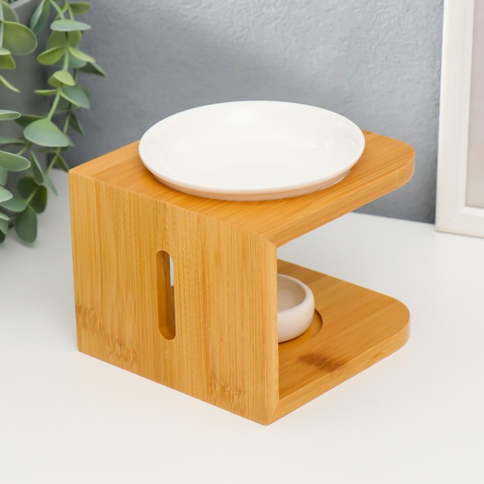 Аромалампа бамбук, керамика с подставкой под свечу Аромалампа бамбук, керамика с подставкой под свечу "Стиль"